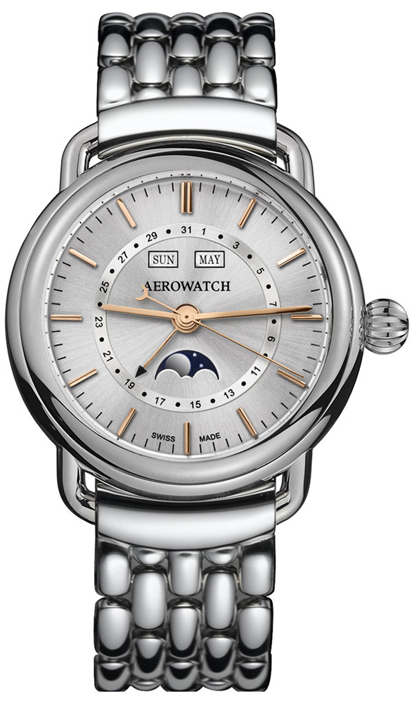 Aerowatch 1942 MOON PHASES 75970-AA02-M