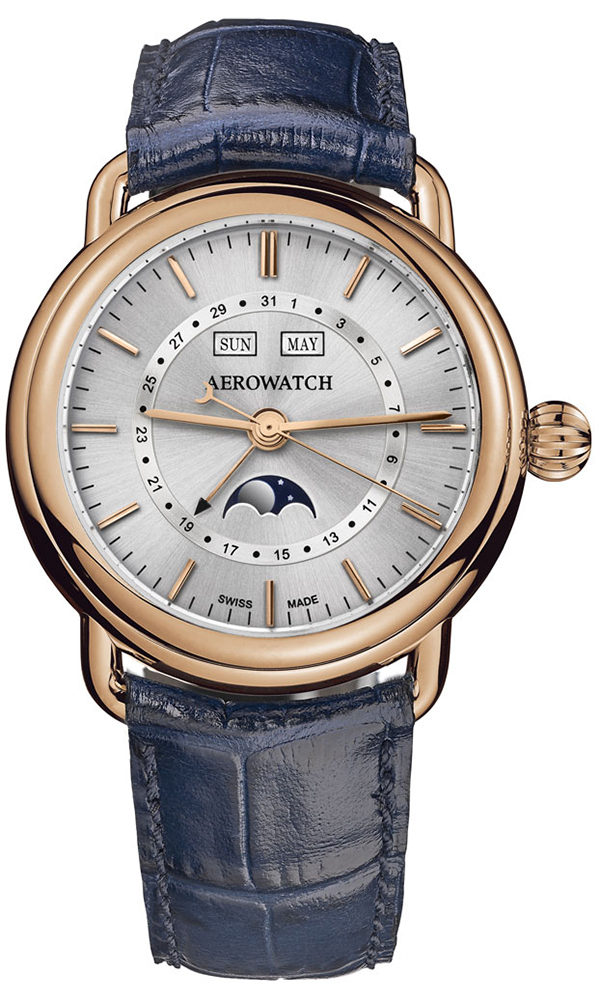 Aerowatch 1942 MOON PHASES 75970-RO02