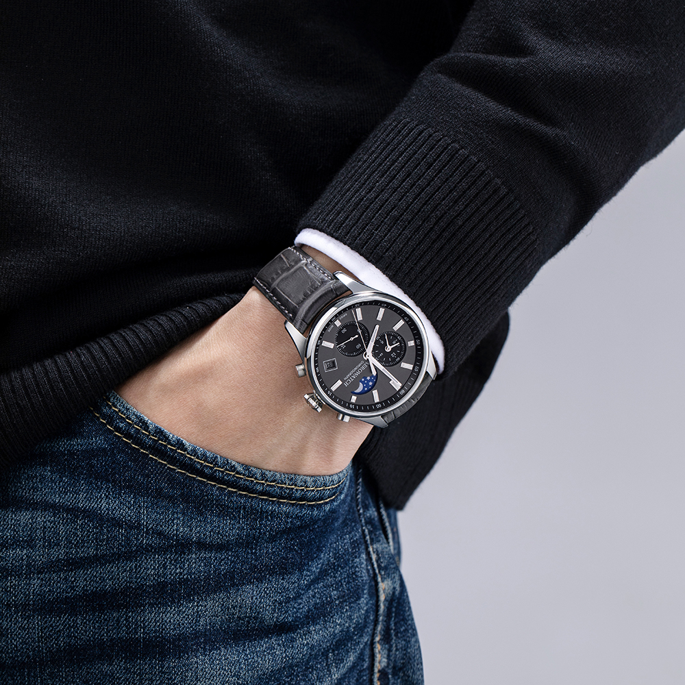 zegarek Aerowatch A-78990-AA01 kwarcowy męski Les Grandes Classiques LES GRANDES CLASSIQUES CHRONOGRAPH - miniatura 6