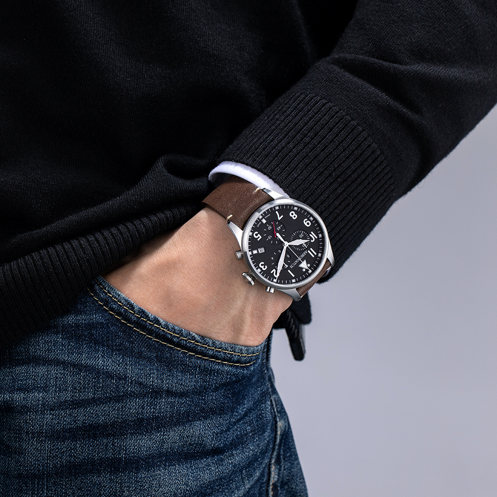 zegarek Aerowatch A-79990-AA03 srebrny Les Grandes Classiques - miniatura 7