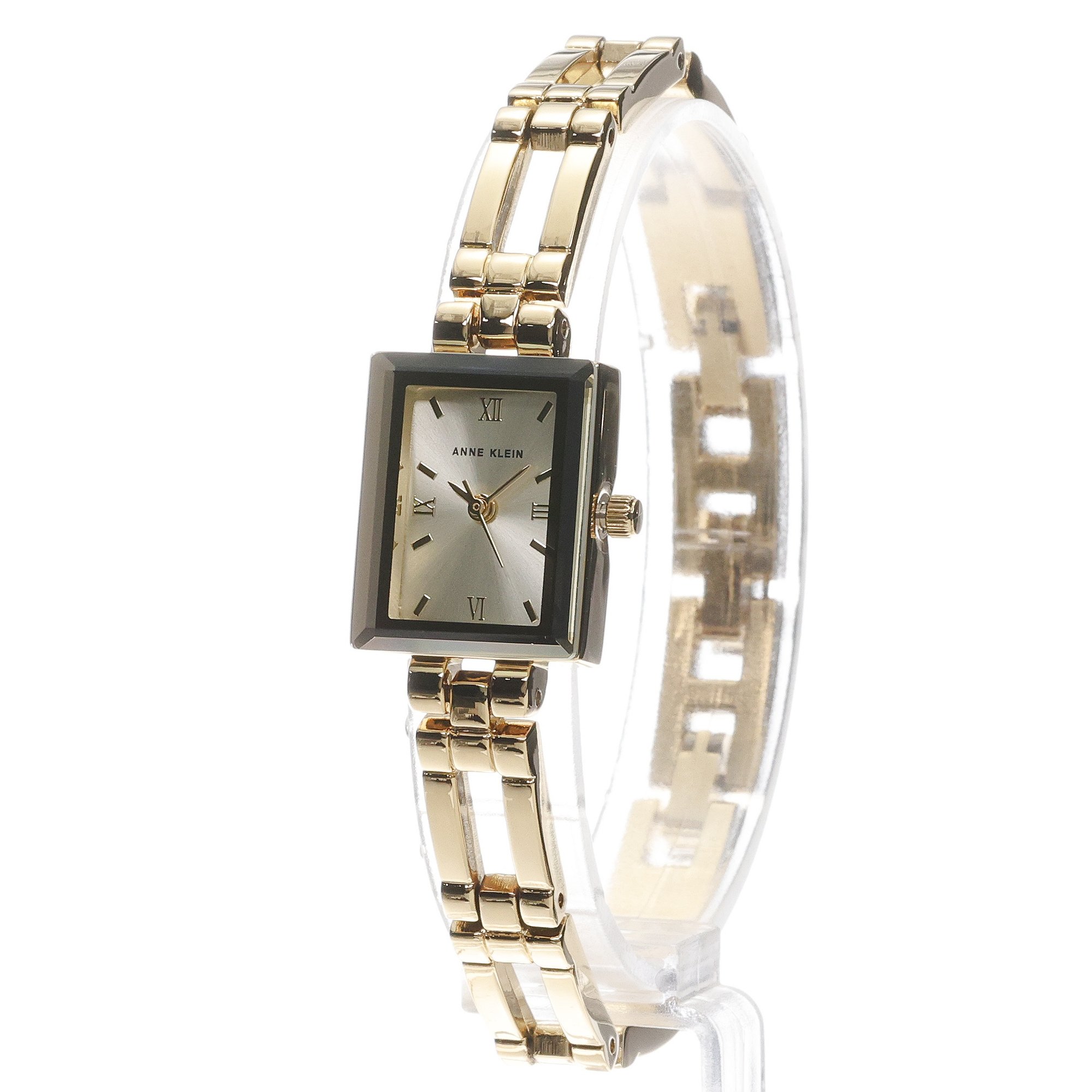 zegarek Anne Klein 10-4898CHGP kwarcowy damski Anne Klein Iconic Rectangular Case Bangle Watch - miniatura 2