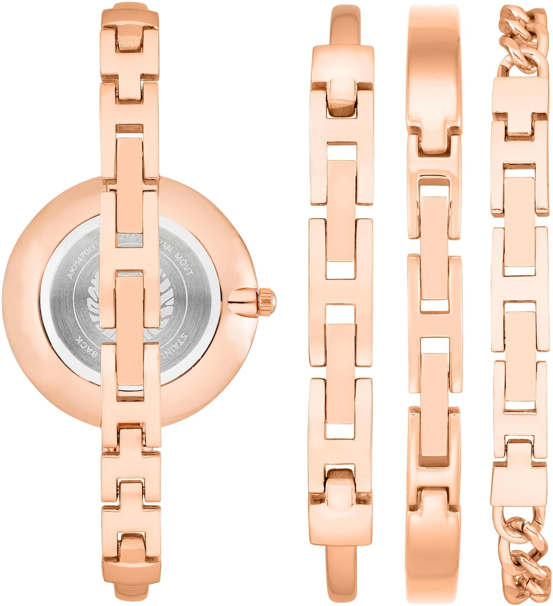 zegarek Anne Klein AK-1470RGST kwarcowy damski Bransoleta - miniatura 6