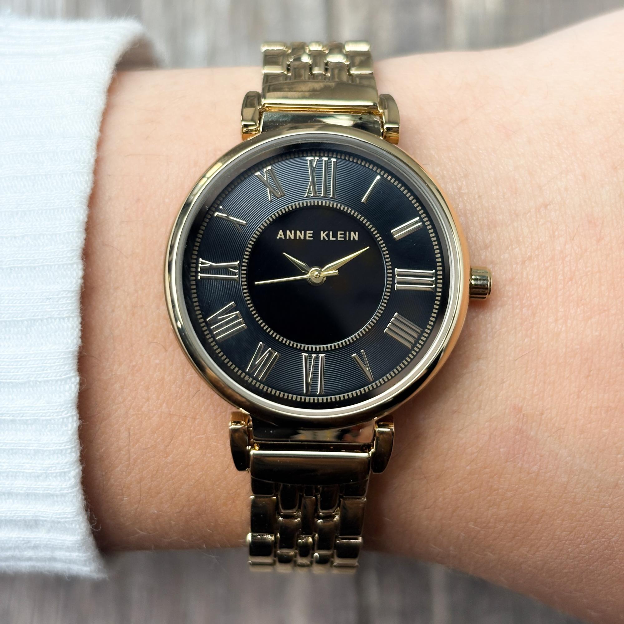 zegarek Anne Klein AK-2158BKGB złoty Bransoleta - miniatura 7
