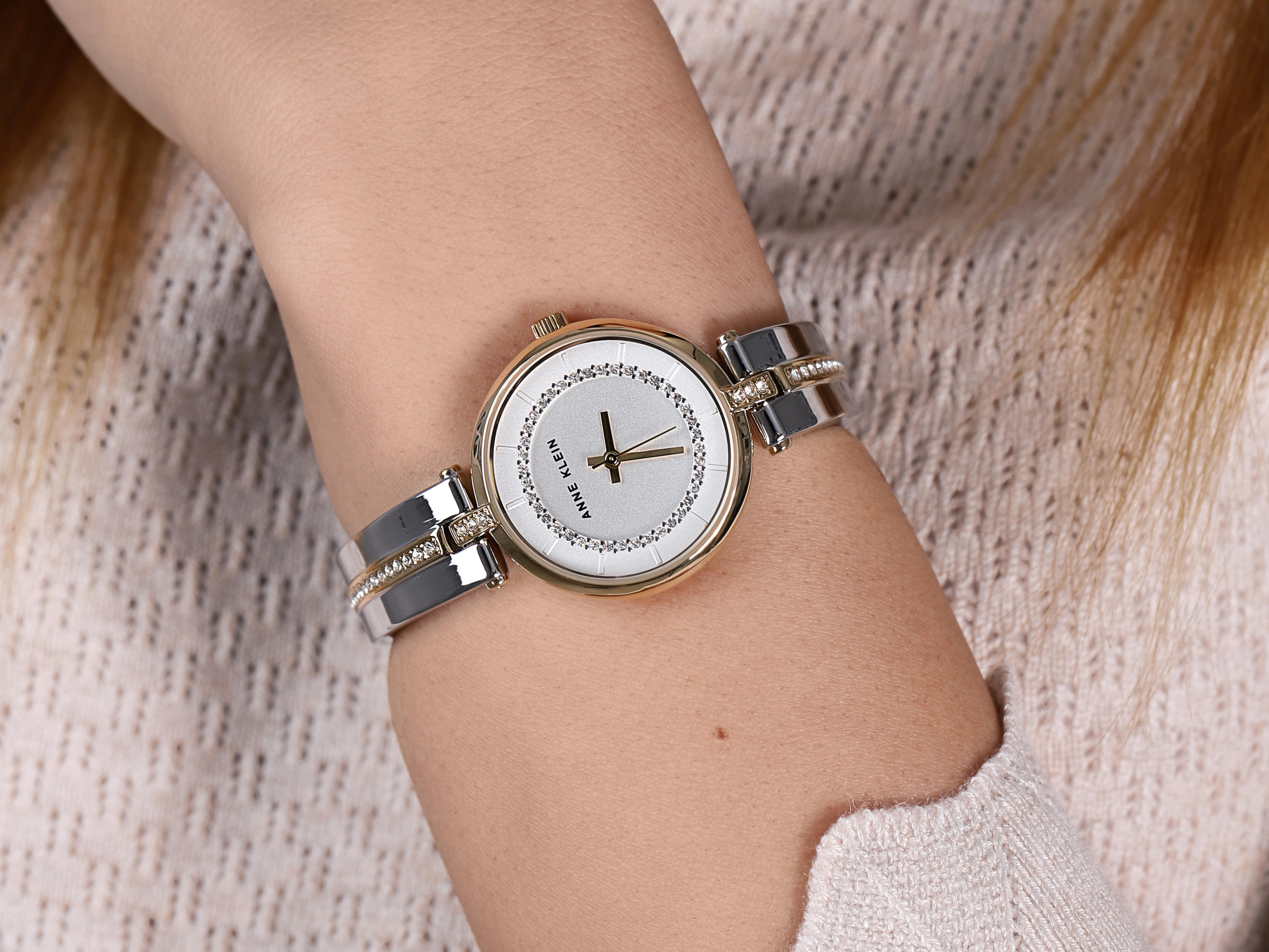 zegarek Anne Klein AK-3249SVTT kwarcowy damski Bransoleta - miniatura 4