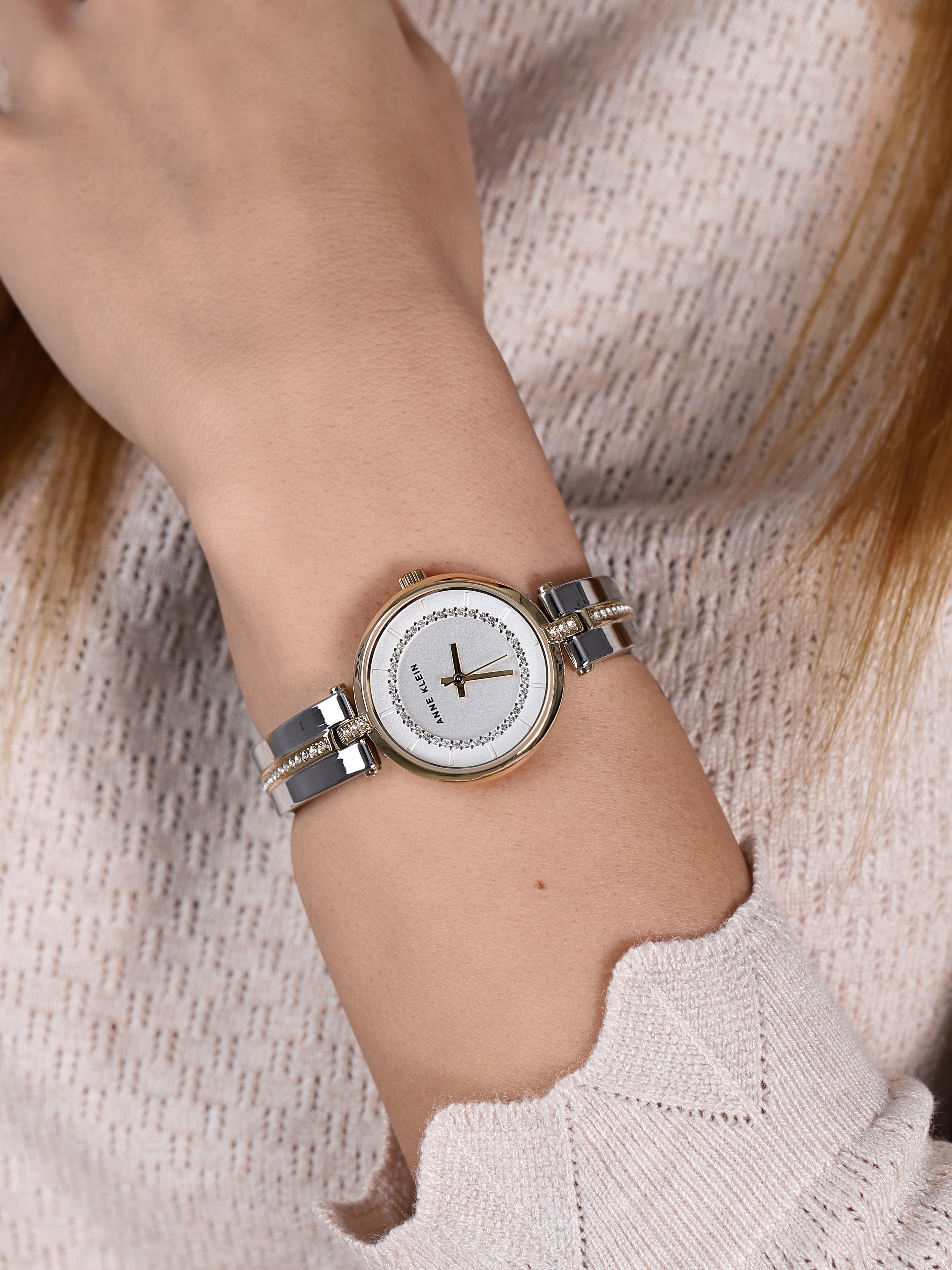 zegarek Anne Klein AK-3249SVTT złoty Bransoleta - miniatura 3