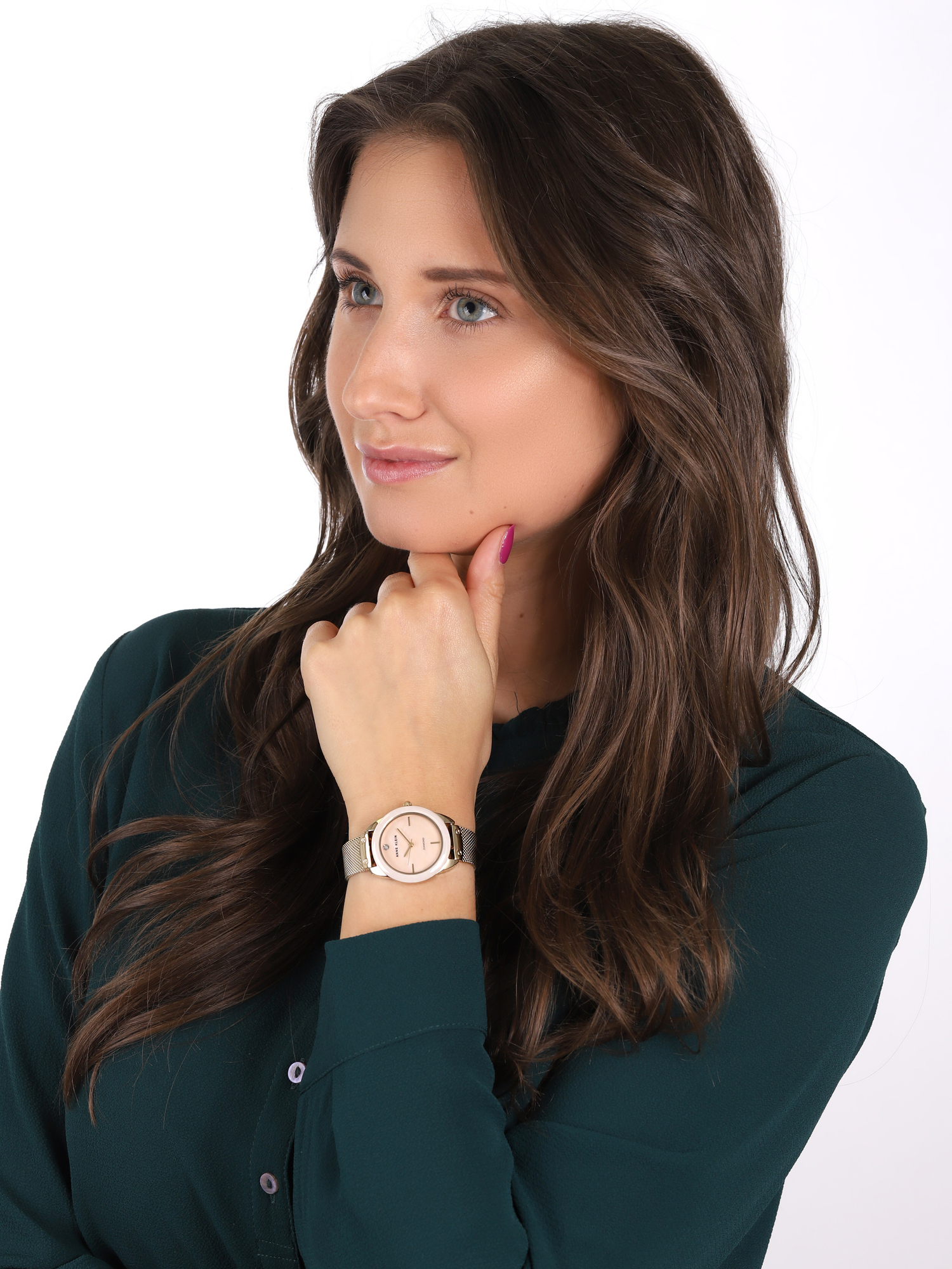 zegarek Anne Klein AK-3258LPGB złoty Bransoleta - miniatura 2