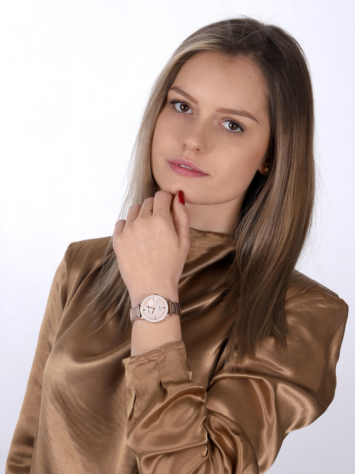 zegarek Anne Klein AK-3278PMRG kwarcowy damski Bransoleta - miniatura 2