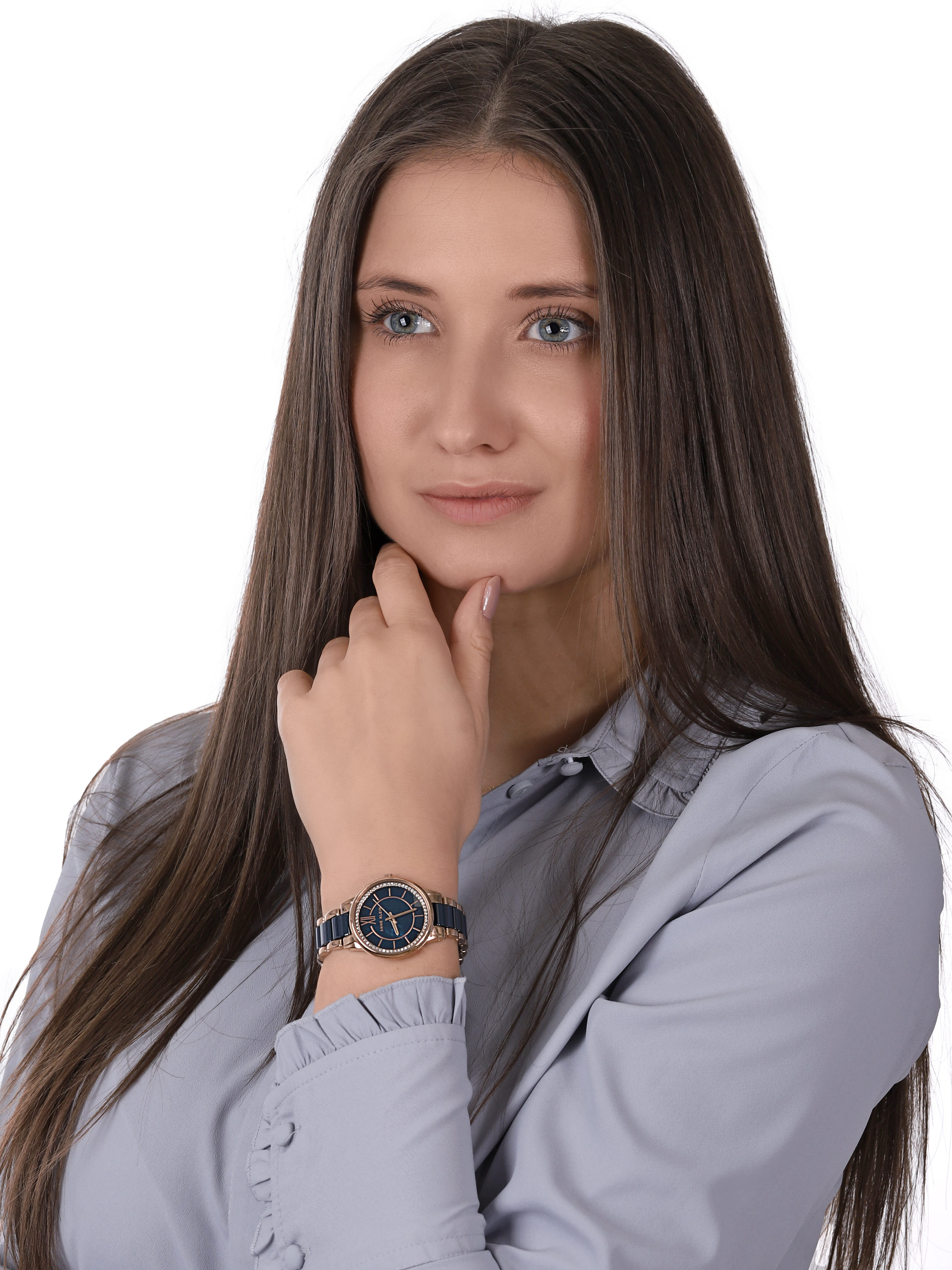 zegarek Anne Klein AK-3344NVRG kwarcowy damski Bransoleta - miniatura 5