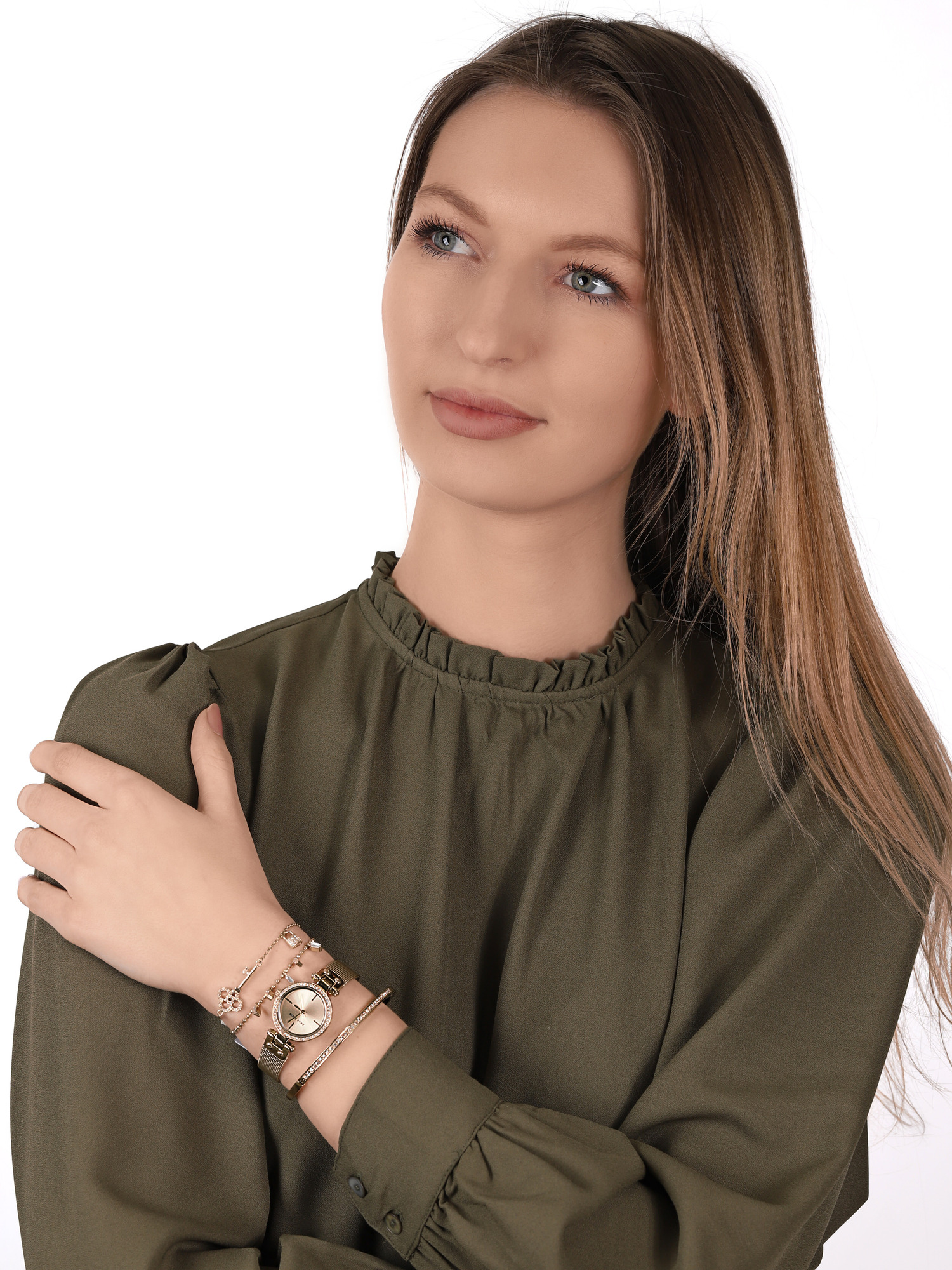 zegarek Anne Klein AK-3424GBST kwarcowy damski Bransoleta - miniatura 2