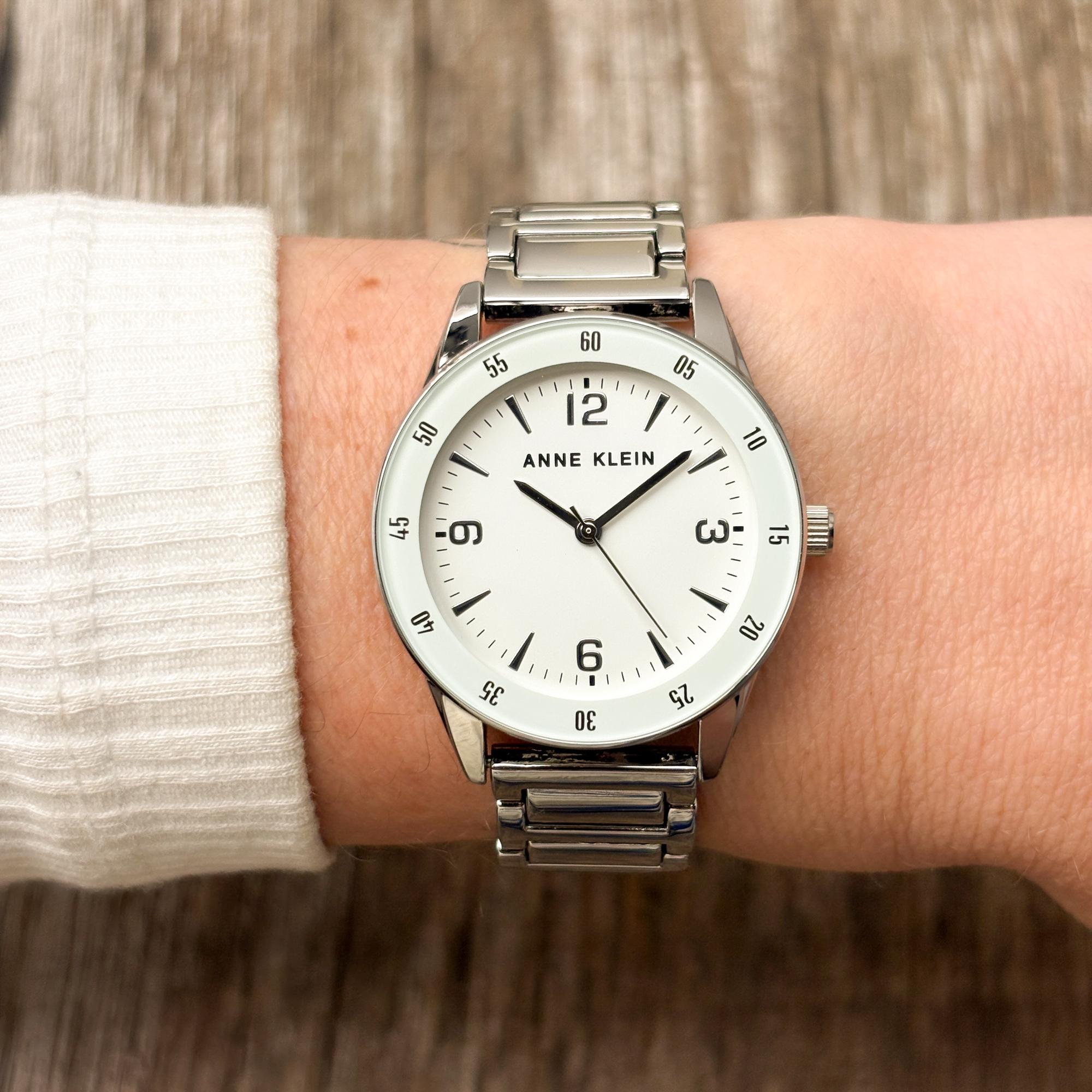zegarek Anne Klein AK-3603WTSV srebrny Bransoleta - miniatura 10