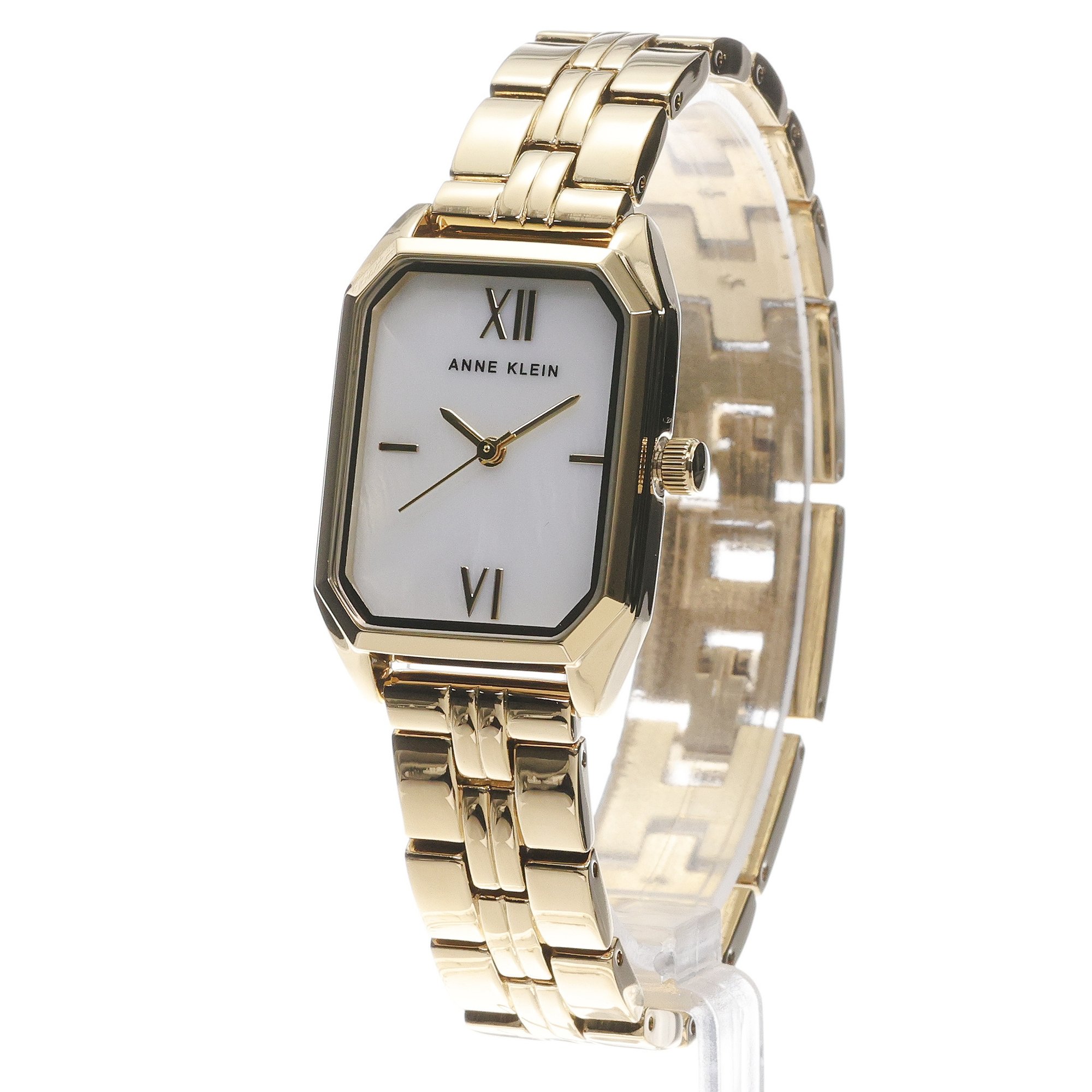 zegarek Anne Klein AK-3774MPGB kwarcowy damski Bransoleta White Mother of Pearl Gold-Tone - miniatura 2