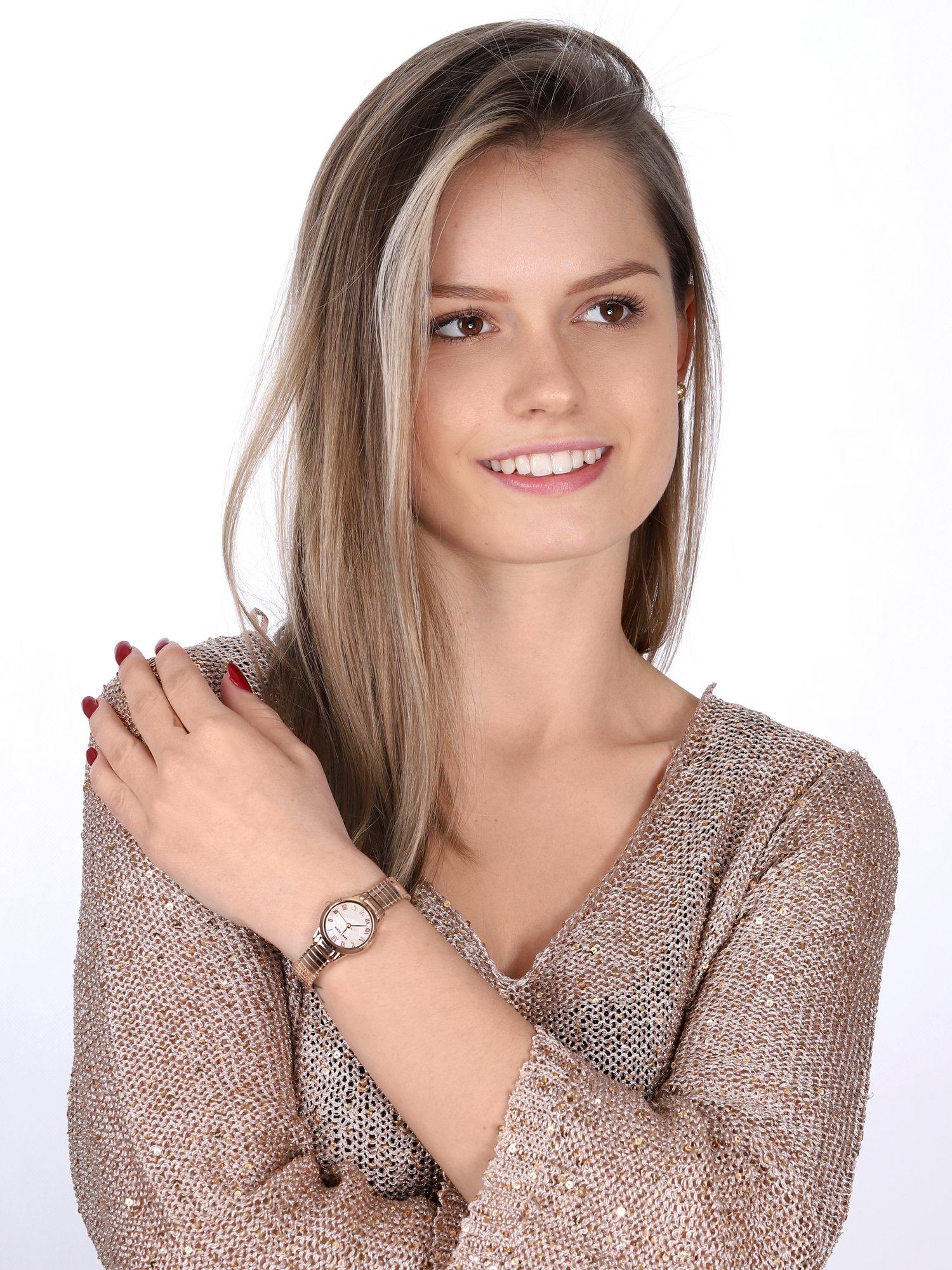 zegarek Anne Klein AK-3800PMRG kwarcowy damski Bransoleta - miniatura 2