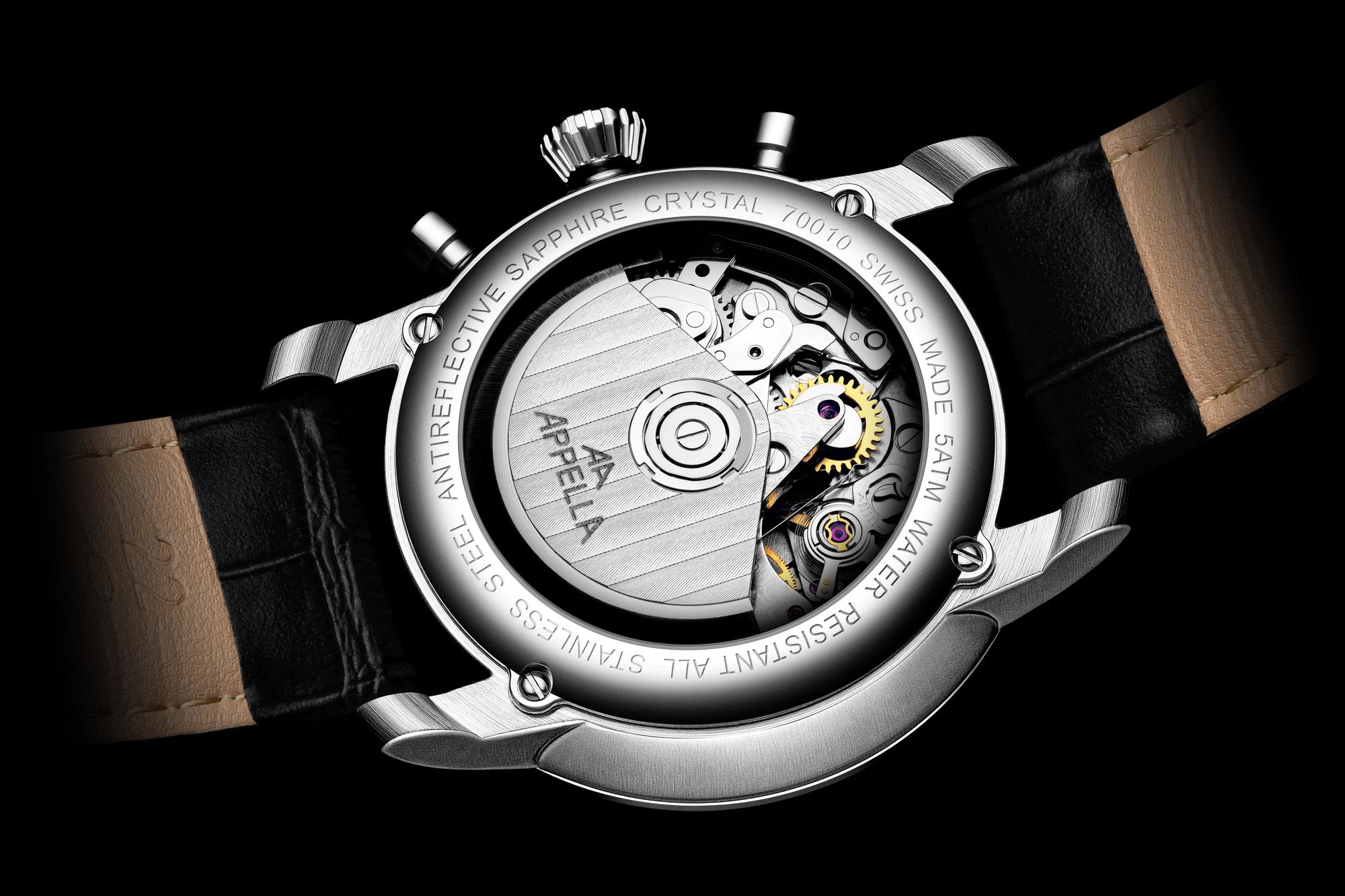 zegarek Appella L700105233ACHL automatyczny męski Appella Classic Chronograf - miniatura 6