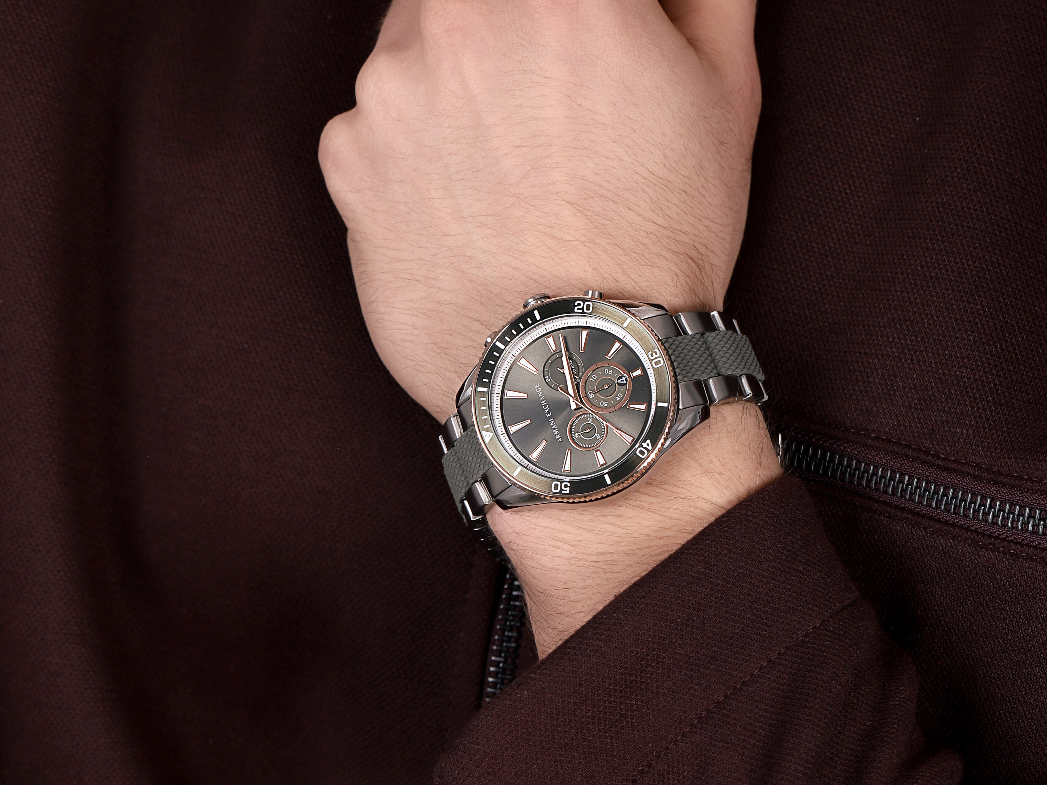 zegarek Armani Exchange AX1830 męski z chronograf Fashion - miniatura 4