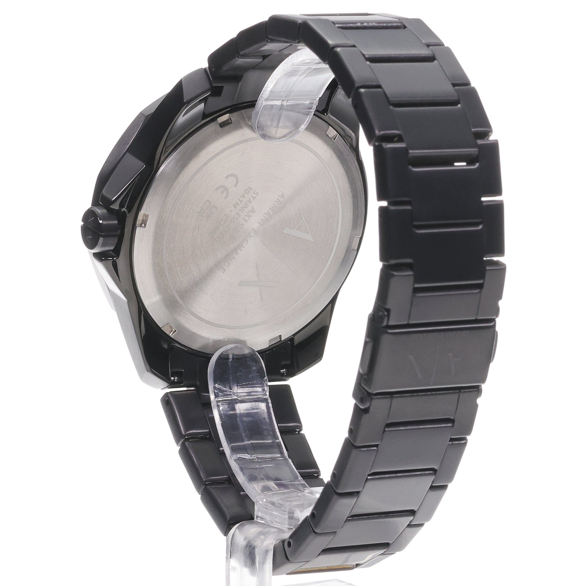 zegarek Armani Exchange AX1964 kwarcowy męski Armani Exchange Black Stainless Steel 44mm - miniatura 4