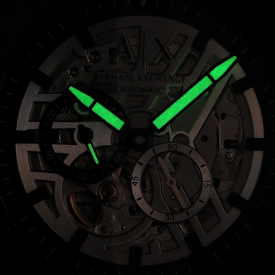 zegarek Armani Exchange AX4297 Sync Skeleton Automatic Armani Exchange mineralne - miniatura 5