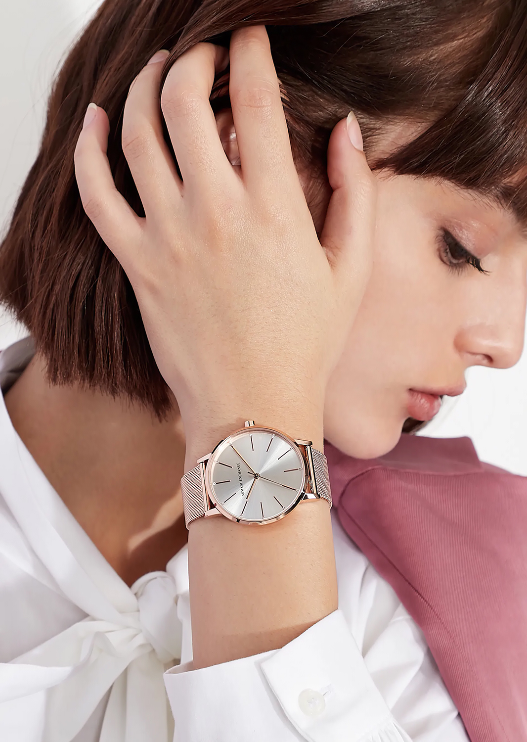 zegarek Armani Exchange AX5573 różowe złoto Armani Exchange - miniatura 7