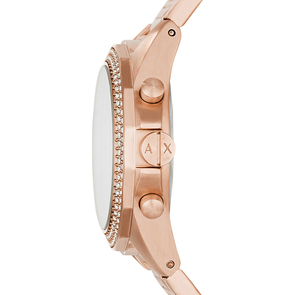 Armani Exchange AX5652 zegarek różowe złoto fashion/modowy Fashion bransoleta - miniatura 5