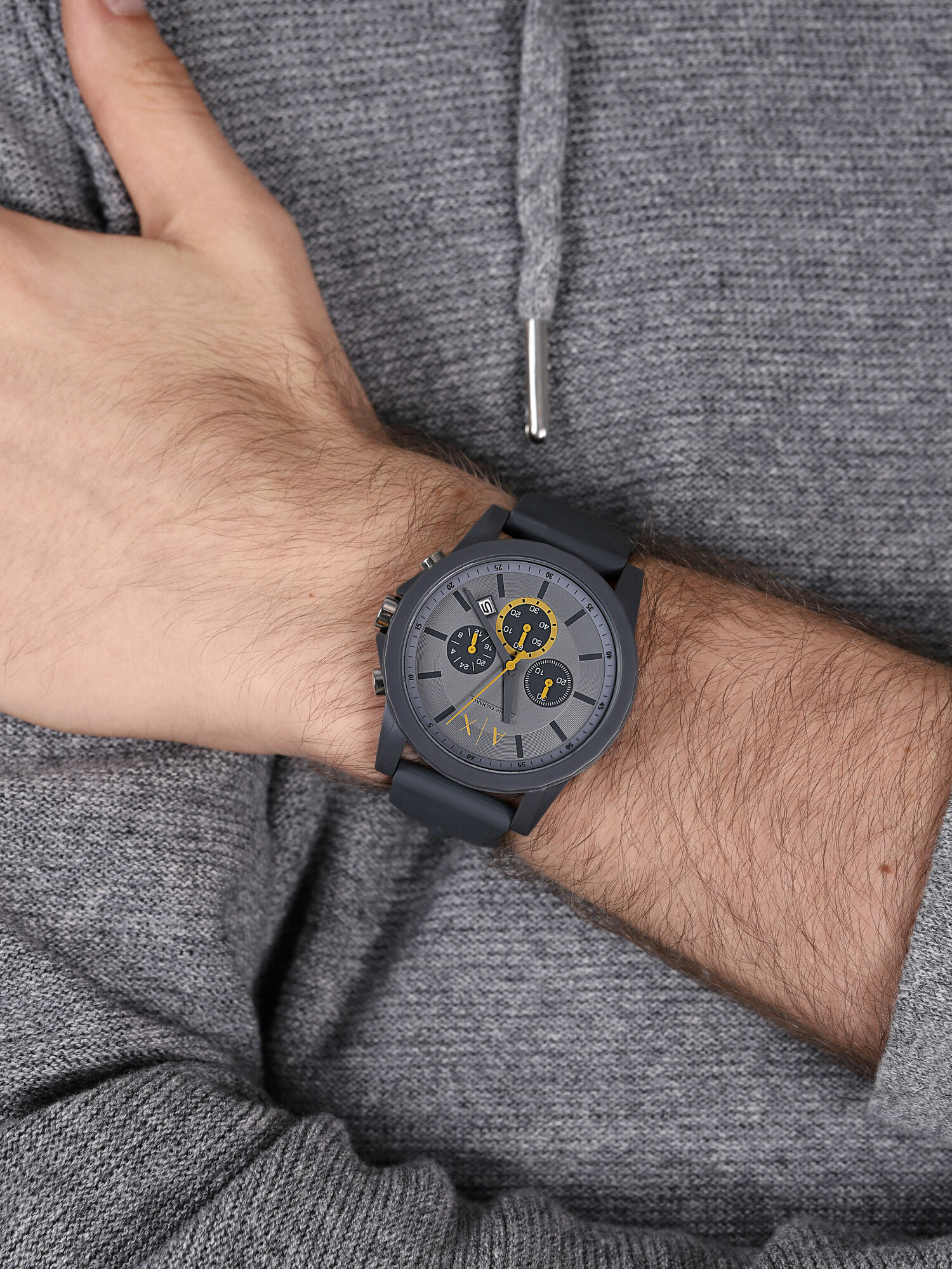 zegarek Armani Exchange AX7123 szary Fashion - miniatura 3