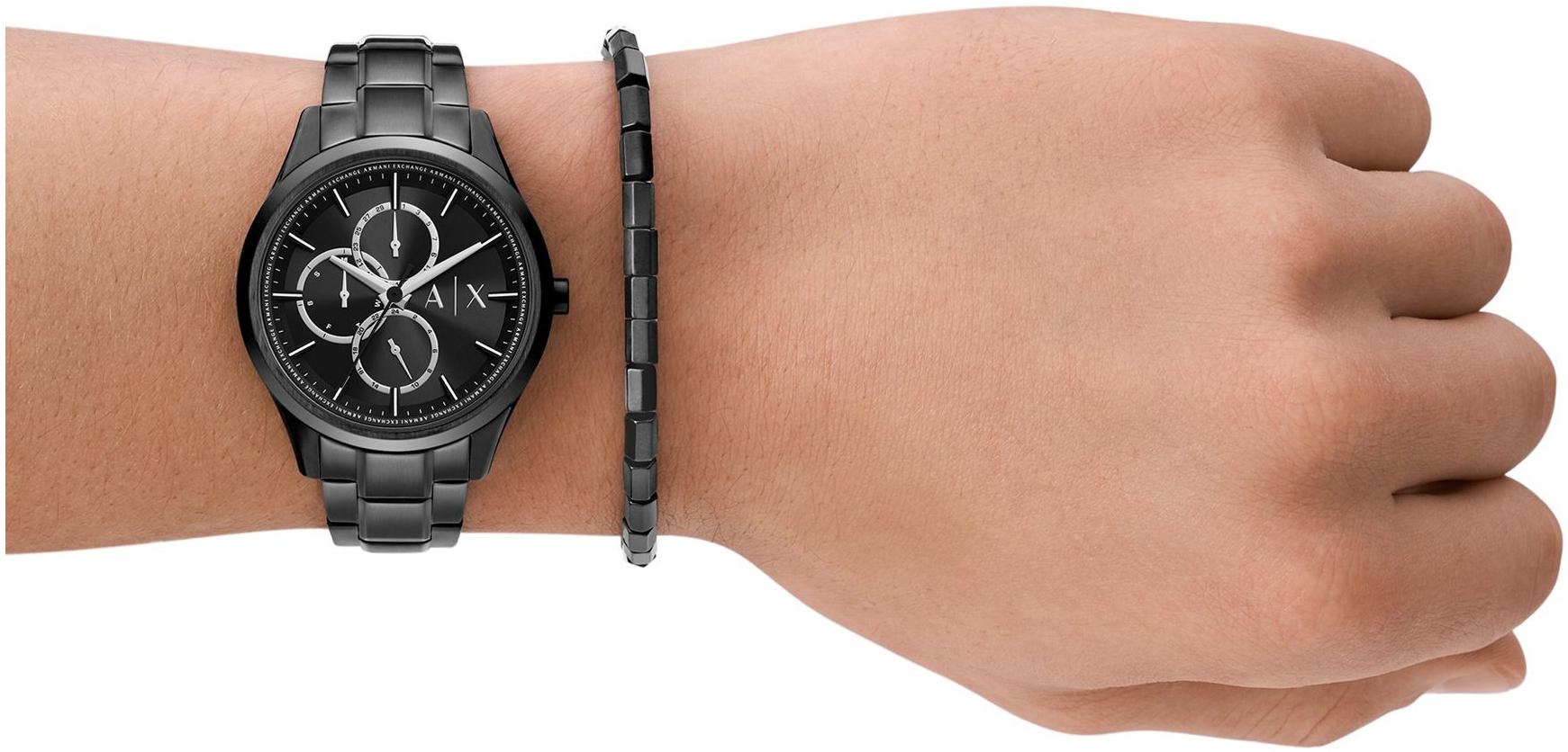 zegarek Armani Exchange AX7154SET czarny Fashion - miniatura 7