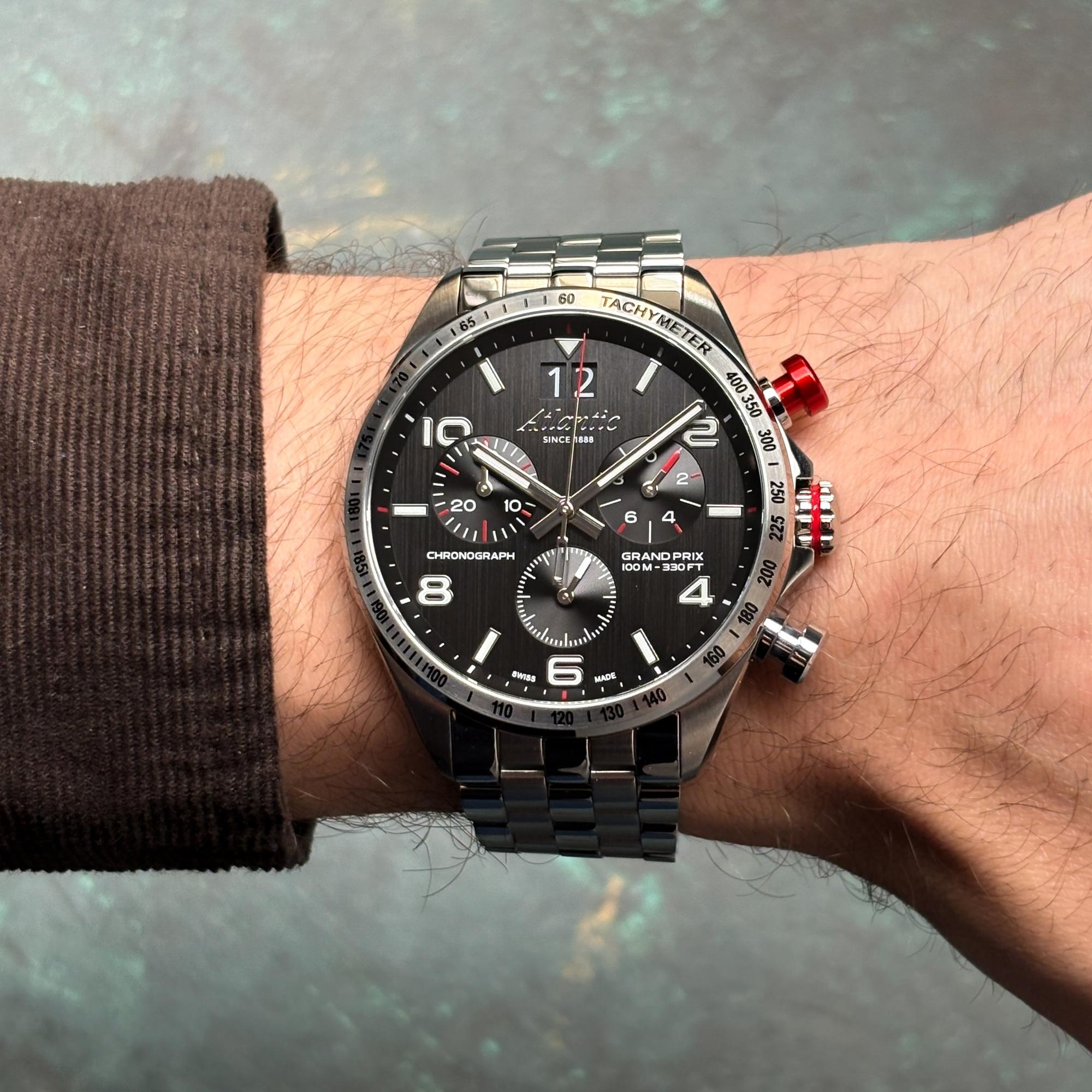 zegarek Atlantic 554684165 kwarcowy męski Atlantic Grand Prix Chrono - miniatura 6