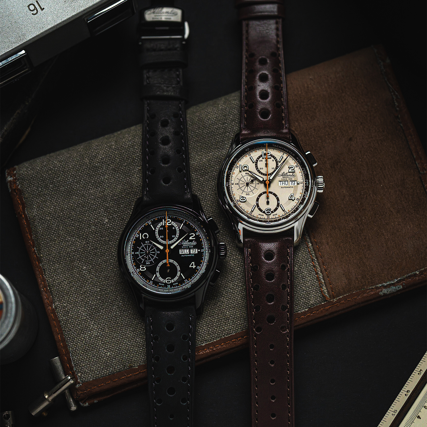 zegarek Atlantic 558534195 automatyczny męski Worldmaster Worldmaster Prestige Valjoux Chronograph - miniatura 12