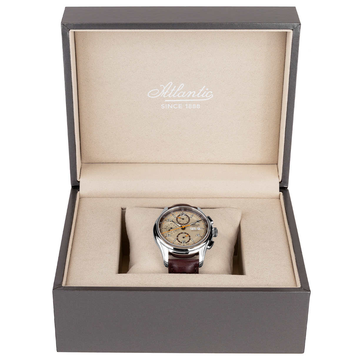 zegarek Atlantic 558534195 Worldmaster Prestige Valjoux Chronograph Worldmaster szafirowe - miniatura 6