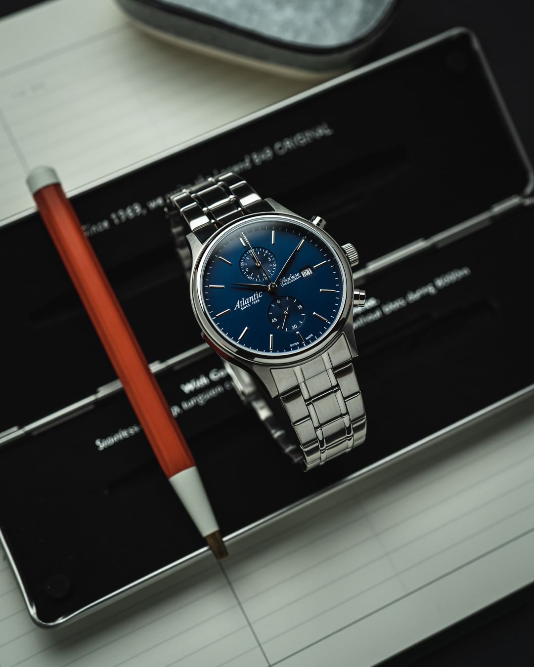 zegarek Atlantic 644574151 Seabase Chronograph męski z chronograf Seabase - miniatura 2