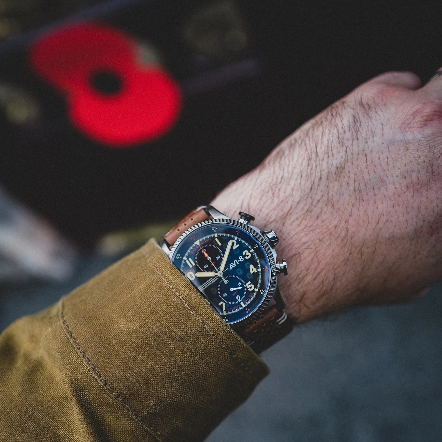 zegarek AV-4080-RBL01 męski z chronograf Hawker Hunter - miniatura 7