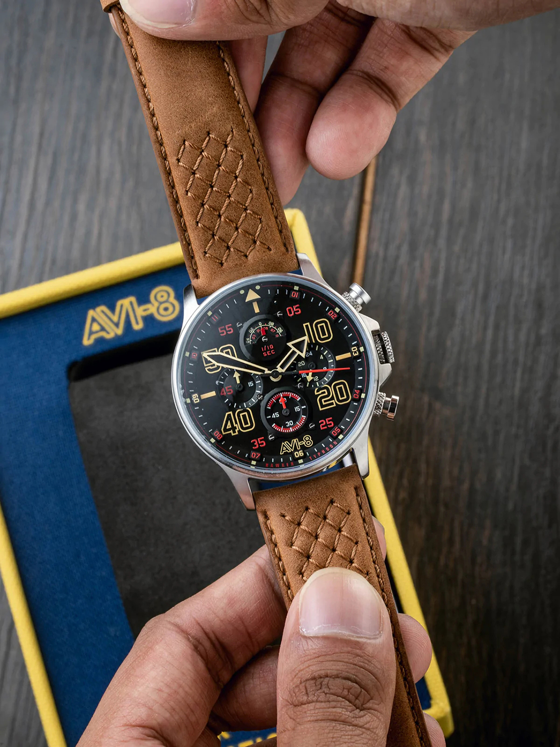 zegarek AV-4093-02 męski z chronograf Hawker Typhoon - miniatura 3