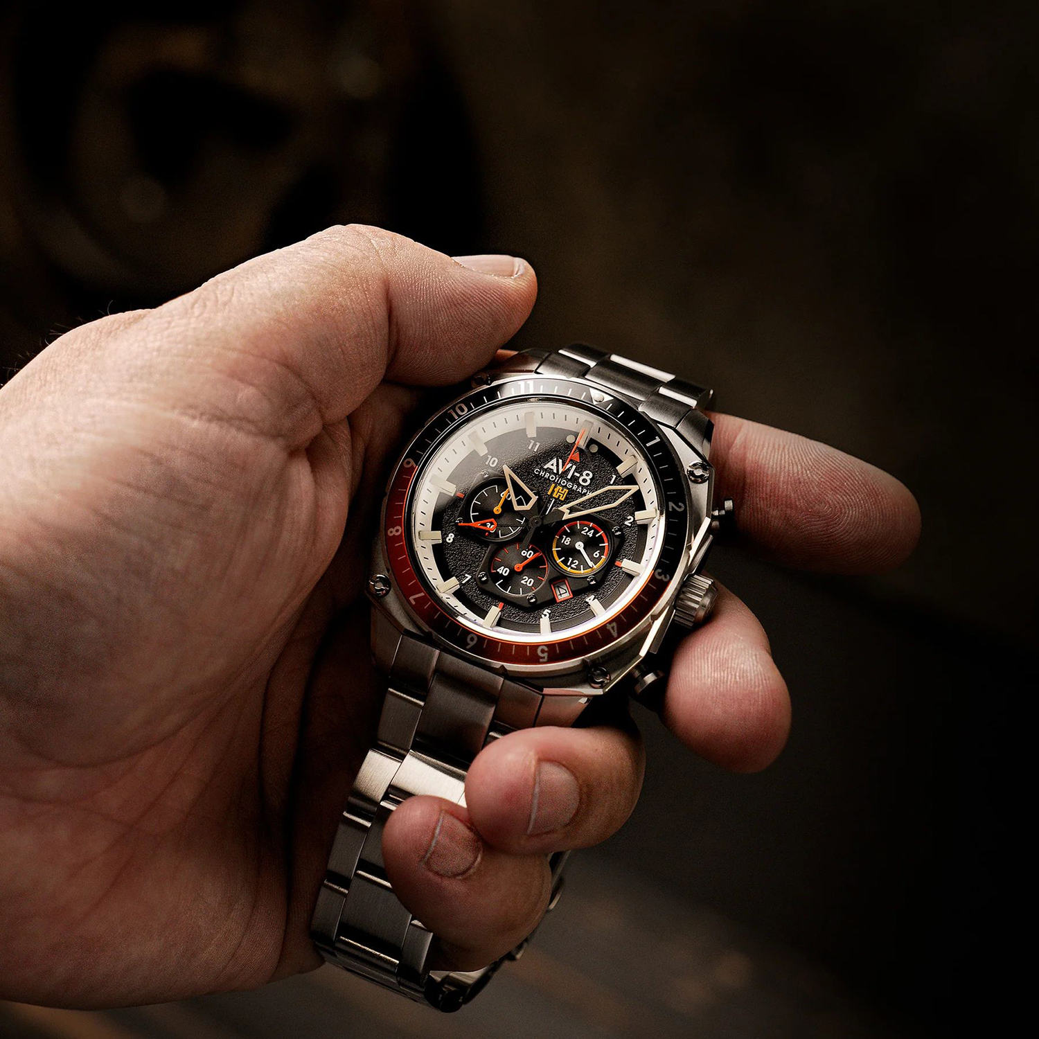 zegarek AV-4100-11 męski z chronograf Hawker Hunter - miniatura 4