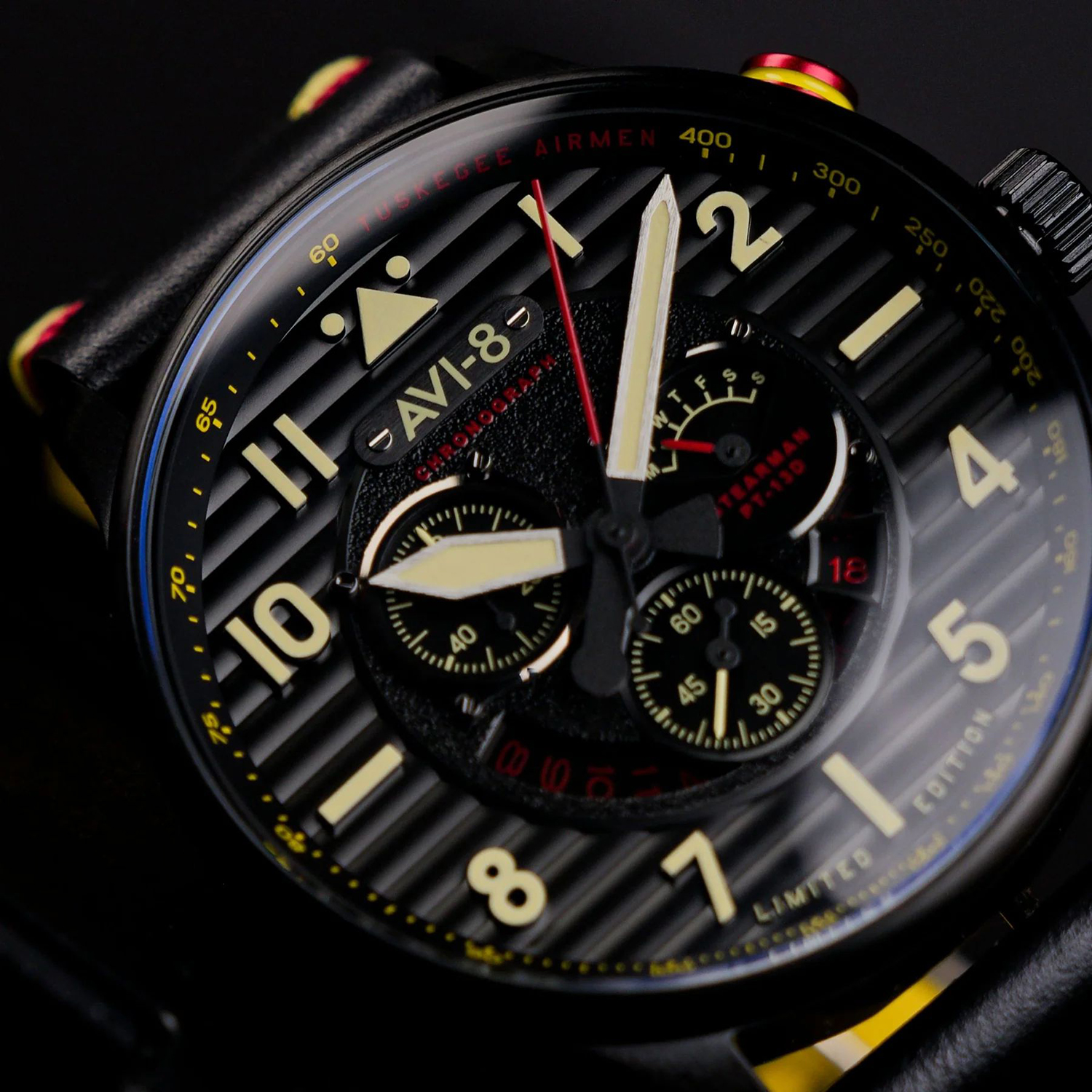 zegarek AV-4109-01 męski z tachometr Flyboy - miniatura 3