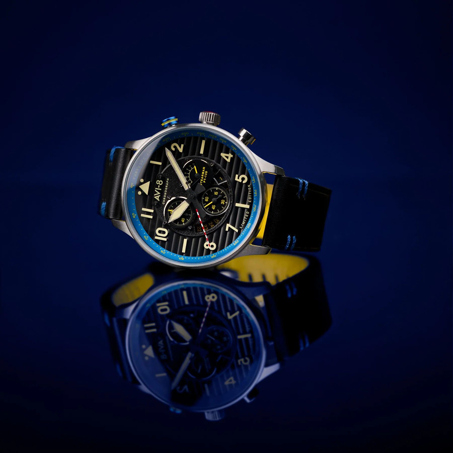zegarek AV-4109-03 męski z tachometr Flyboy - miniatura 5