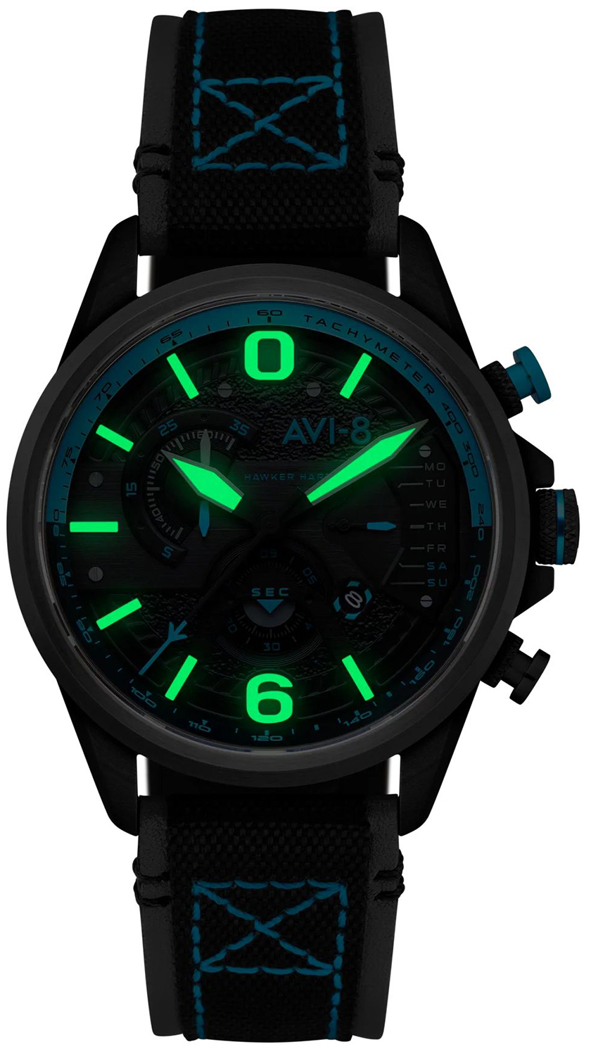 zegarek AVI-8 AV-4056-0A kwarcowy męski Hawker Harrier II HAWKER HARRIER II DUAL RETROGRADE CHRONOGRAPH - miniatura 2