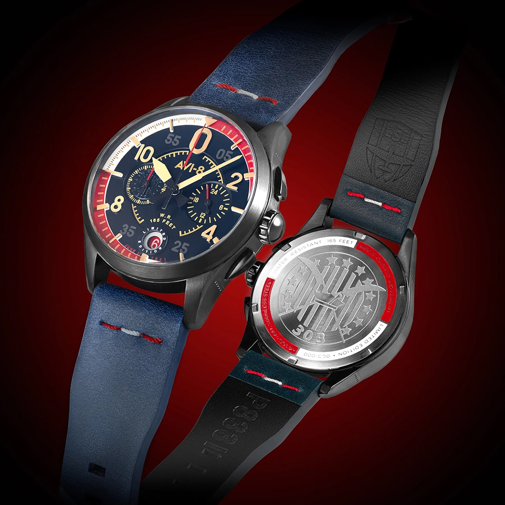 zegarek AVI-8 AV-4105-01 kwarcowy męski Spitfire SPITFIRE P8331 LAGUNA CHRONOGRAPH LIMITED EDITION