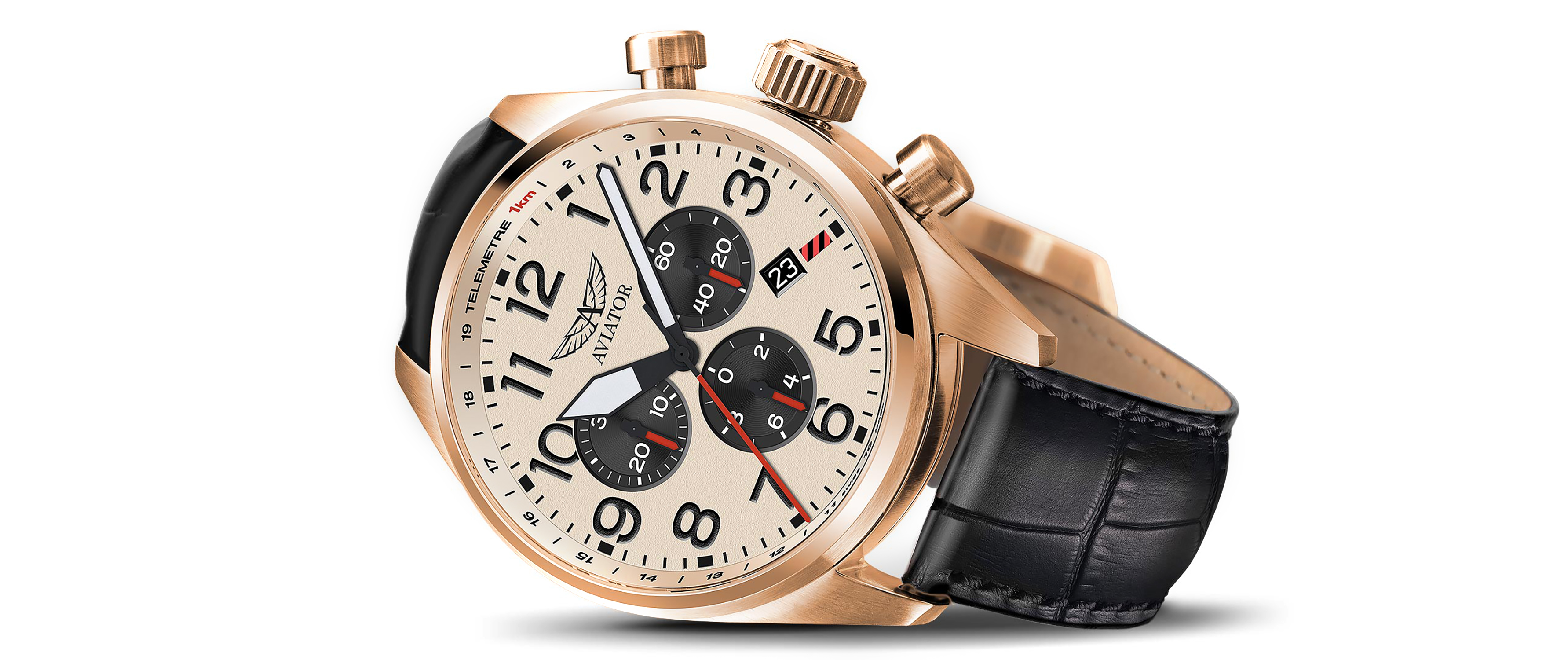 zegarek Aviator V.2.25.2.173.4 kwarcowy męski Airacobra AIRACOBRA P45 CHRONO