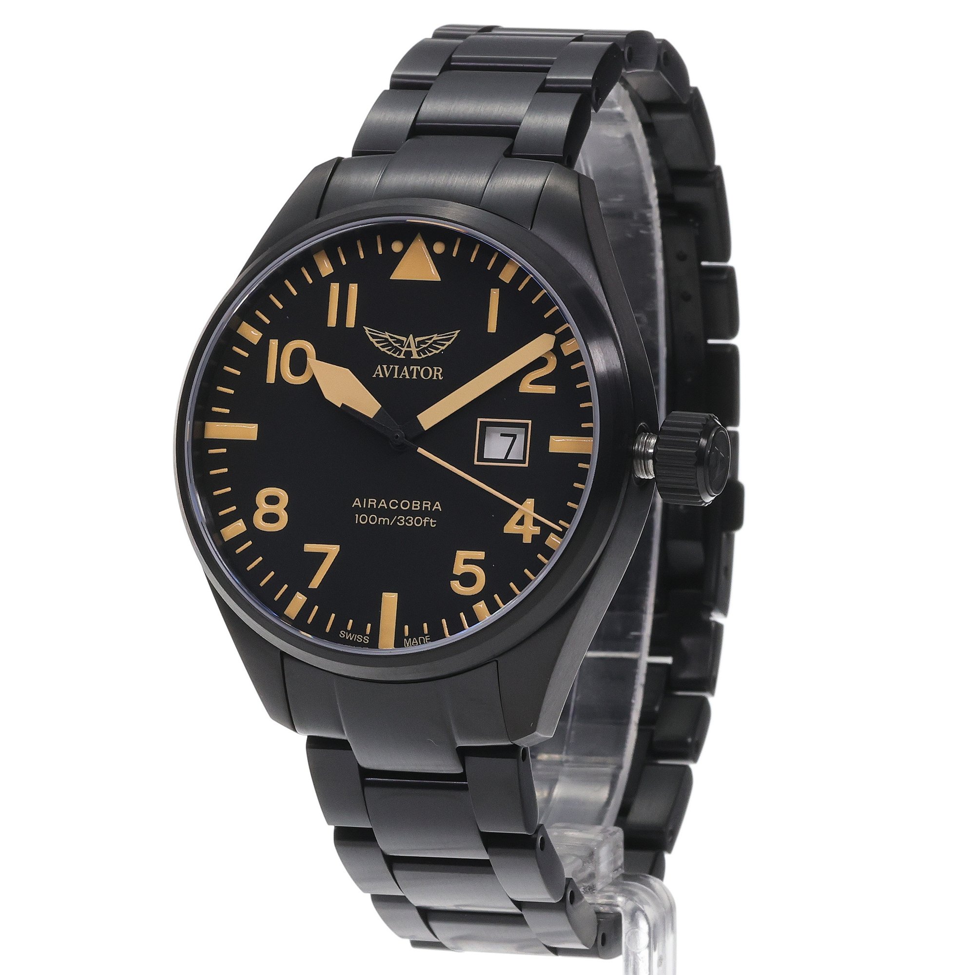 zegarek Aviator V12251575 kwarcowy męski Airacobra AIRACOBRA P42 BIG DATE Quartz