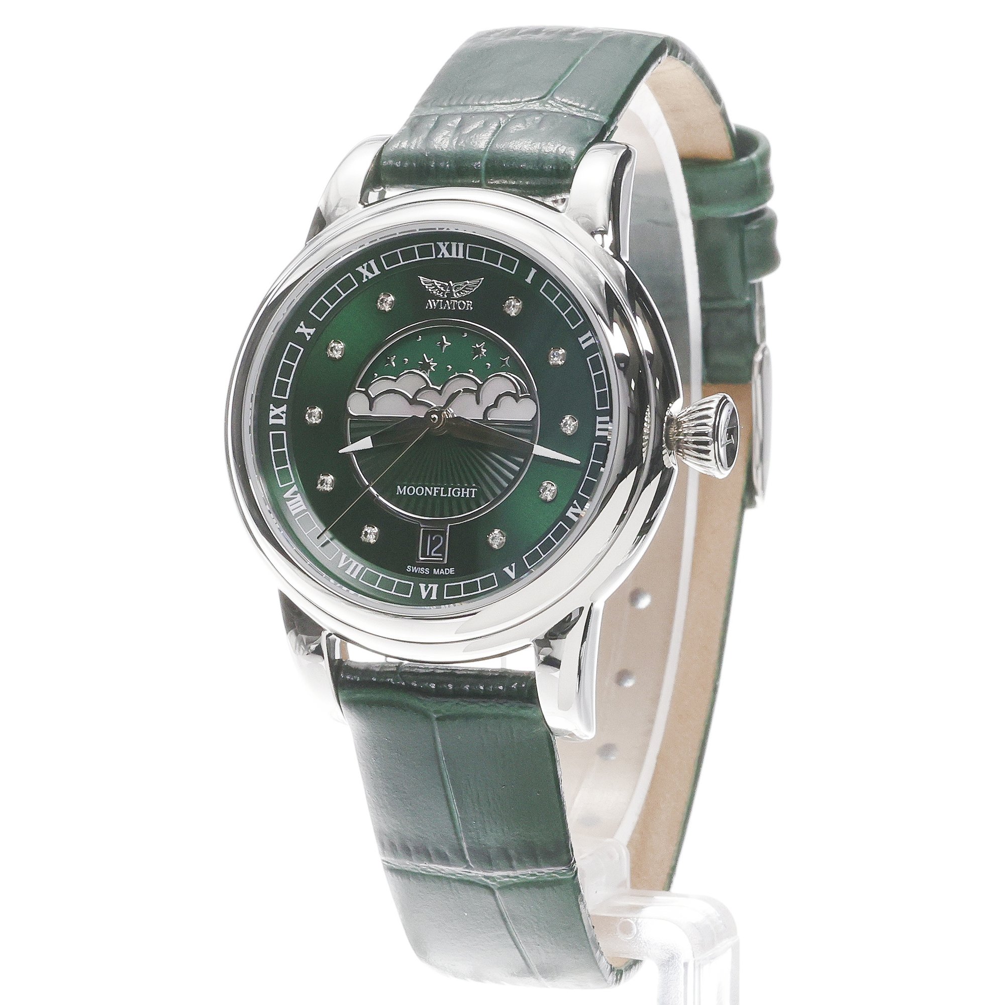 zegarek Aviator V13303904 PL kwarcowy damski Douglas Moonflight Moonflight Diamond Polska Edycja