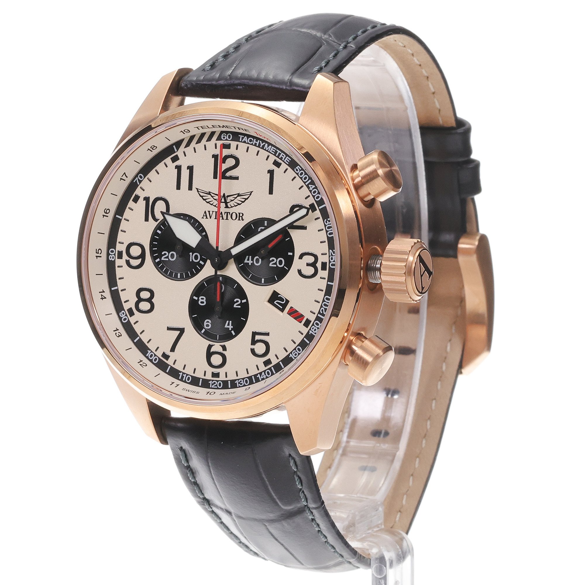 zegarek Aviator V22521734 AIRACOBRA P45 CHRONO Airacobra szafirowe