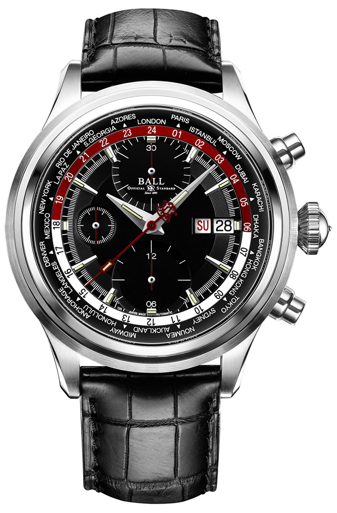 Ball Worldtime Chronograph CM2052D-LL1FJ-BKRD