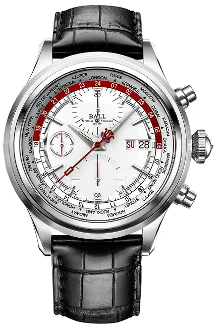 Ball CM2052D-LL1FJ-SLRD Trainmaster Worldtime Chronograph - zdjęcie 1
