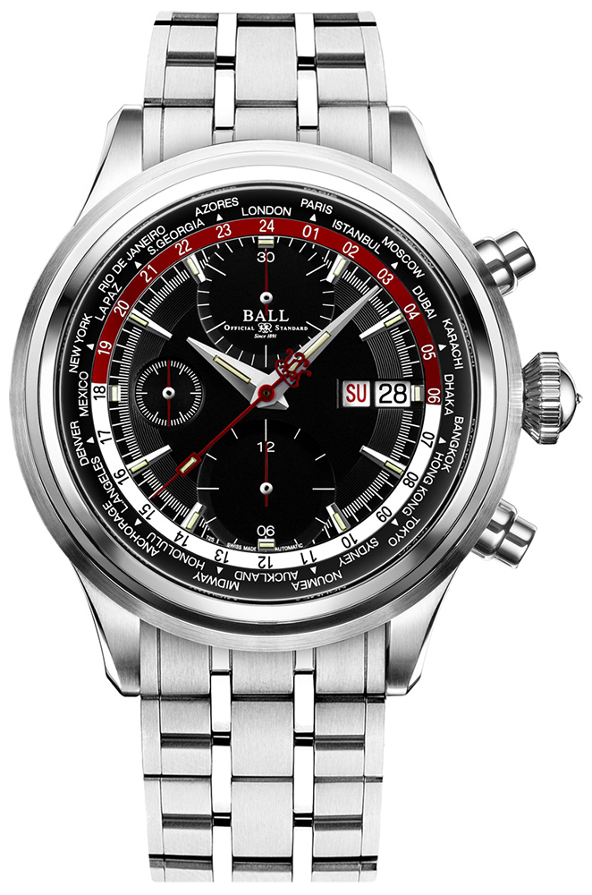 Ball Worldtime Chronograph CM2052D-S1J-BKRD