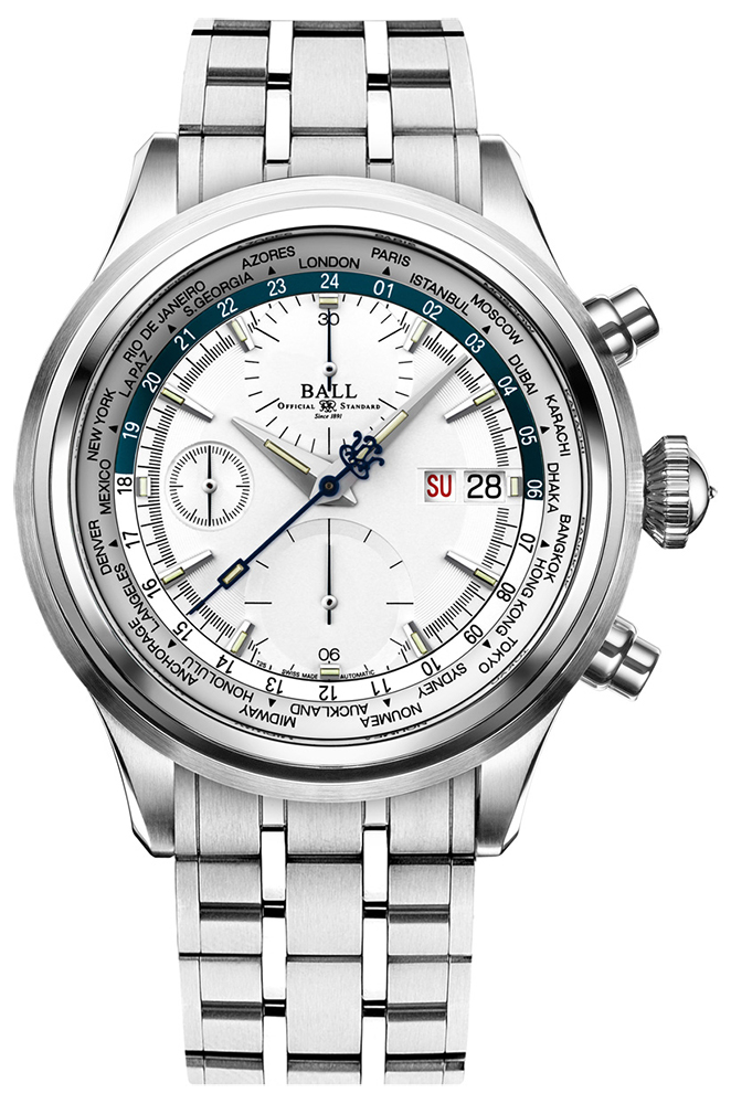 Ball Worldtime Chronograph CM2052D-S1J-SLBE