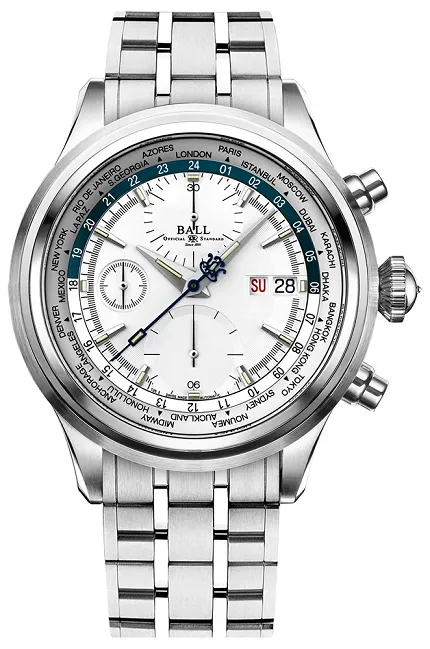 Ball CM2052D-S1J-SLBE Trainmaster Worldtime Chronograph - zdjęcie 1