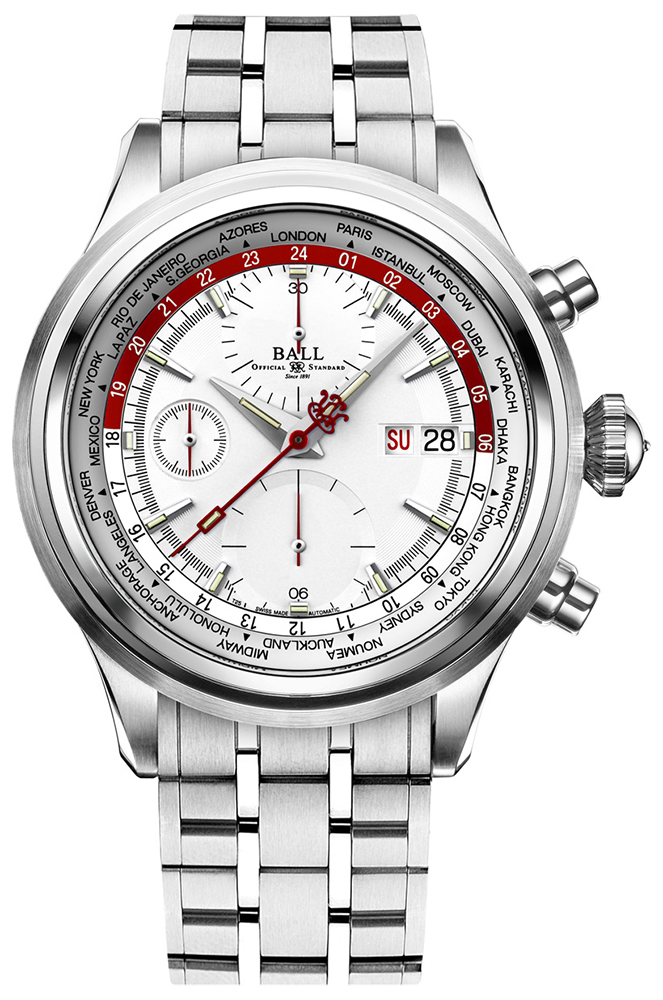 Ball Worldtime Chronograph CM2052D-S1J-SLRD
