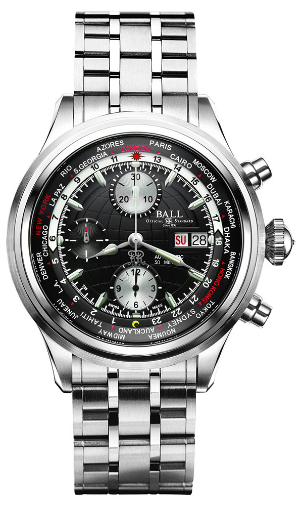 Ball Worldtime Chronograph CM2052D-SJ-BK