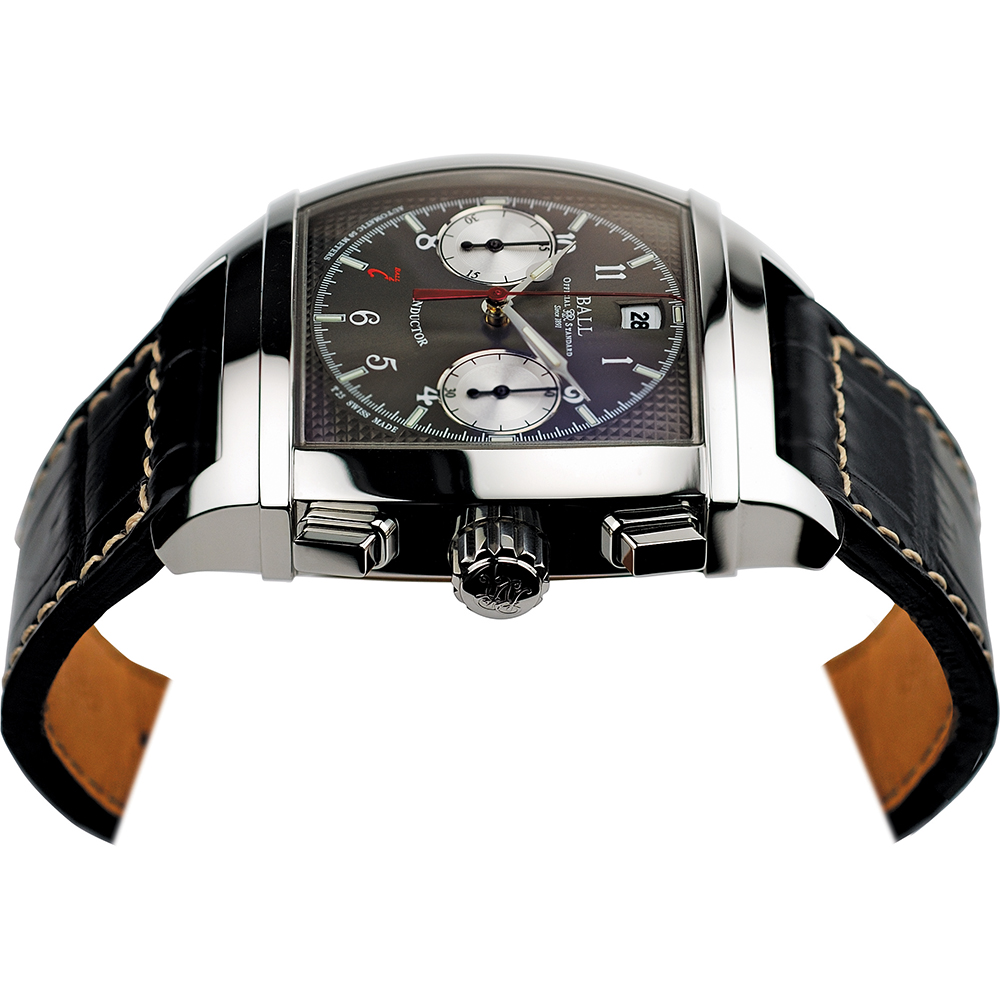 zegarek Ball CM2068D-LJ-BK Vanderbilt Chronograph męski z chronograf Conductor - miniatura 3