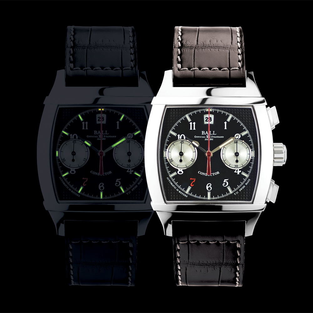 Ball CM2068D-LJ-BK Vanderbilt Chronograph zegarek klasyczny Conductor - miniatura 4