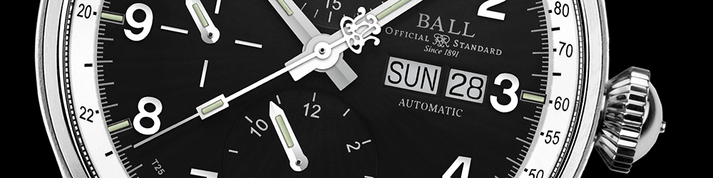 zegarek Ball CM3038C-LJ-BK Pulsemeter II męski z chronograf Trainmaster - miniatura 3