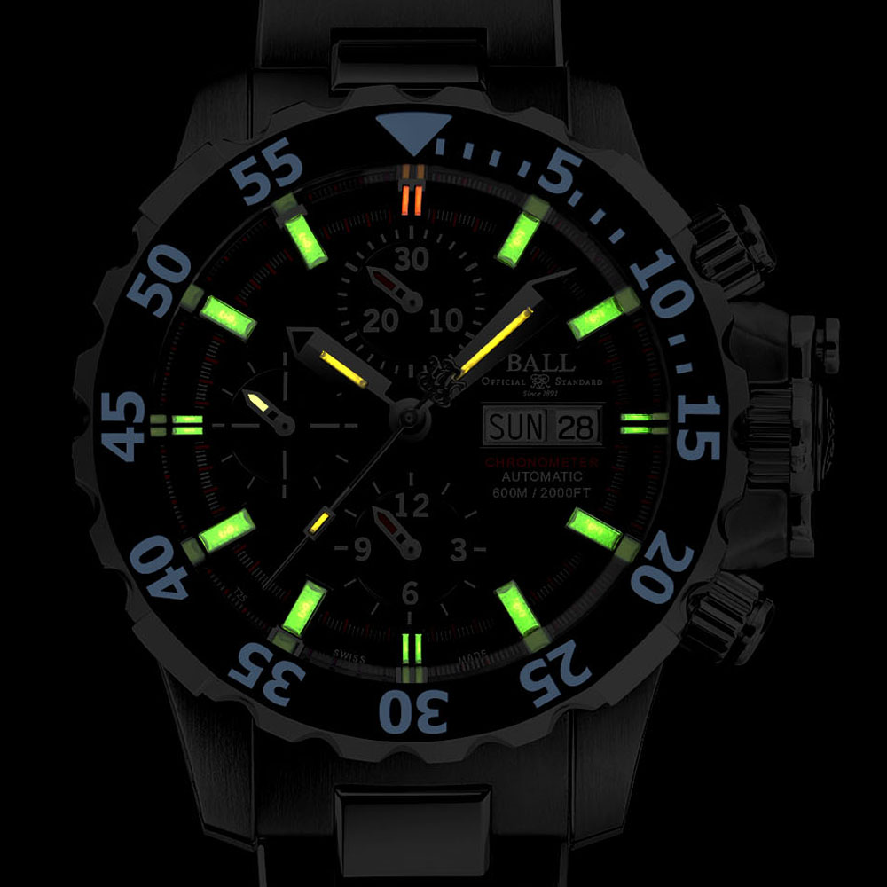 zegarek Ball DC3026A-P4C-BK Nedu męski z chronograf Engineer Hydrocarbon - miniatura 3